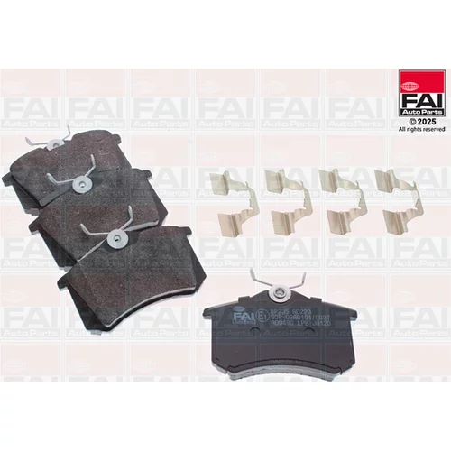 Sada brzdových platničiek kotúčovej brzdy FAI AutoParts BP235
