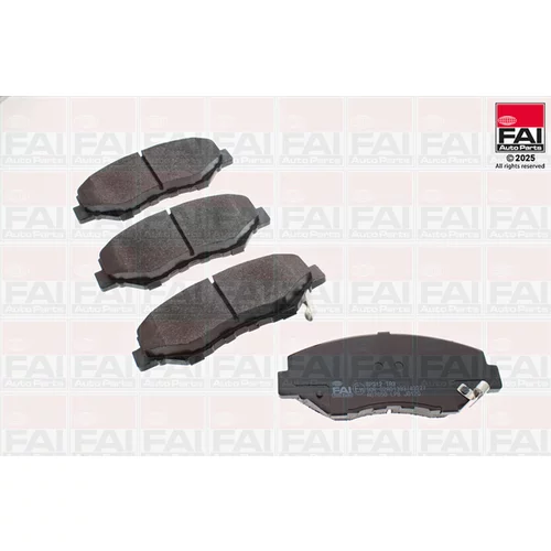 Sada brzdových platničiek kotúčovej brzdy FAI AutoParts BP312