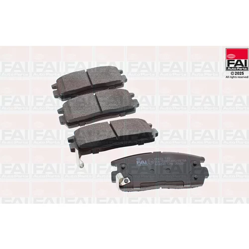 Sada brzdových platničiek kotúčovej brzdy FAI AutoParts BP423