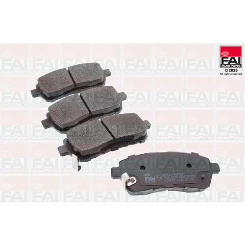 Sada brzdových platničiek kotúčovej brzdy FAI AutoParts BP431