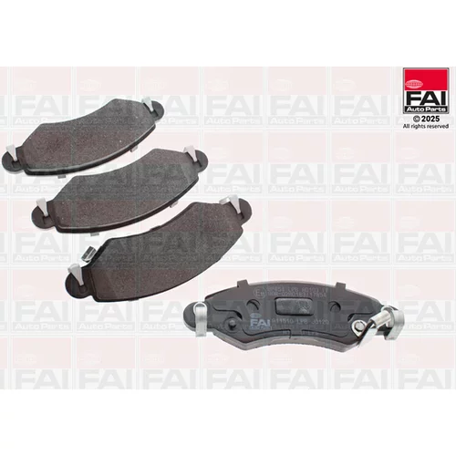 Sada brzdových platničiek kotúčovej brzdy FAI AutoParts BP454