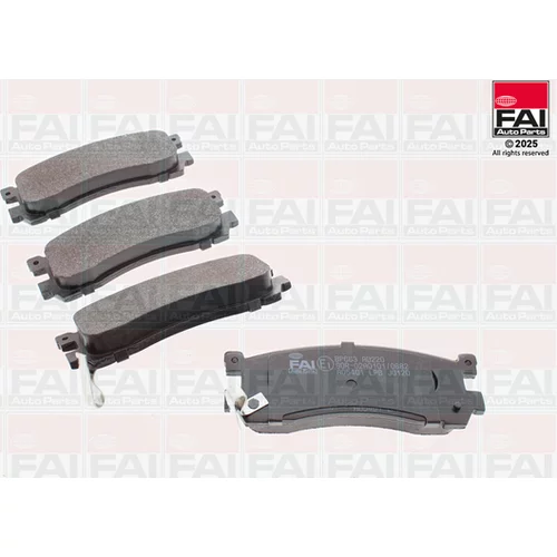 Sada brzdových platničiek kotúčovej brzdy FAI AutoParts BP663