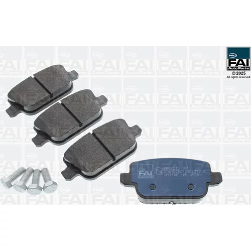Sada brzdových platničiek kotúčovej brzdy FAI AutoParts FPBP210