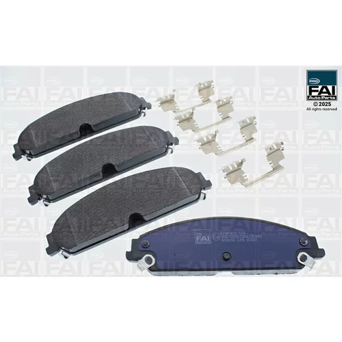 Sada brzdových platničiek kotúčovej brzdy FAI AutoParts FPBP312