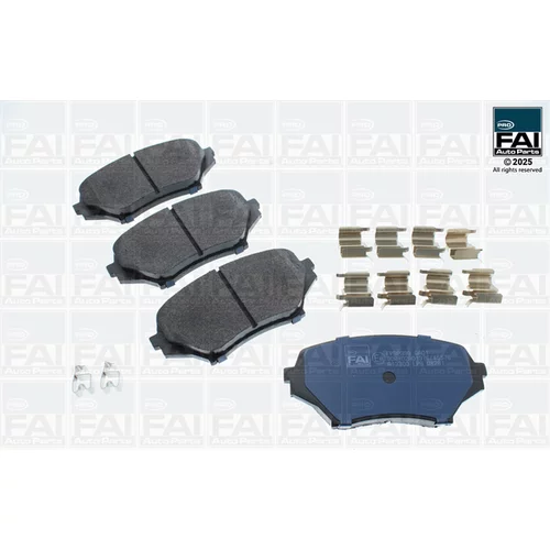 Sada brzdových platničiek kotúčovej brzdy FAI AutoParts FPBP399