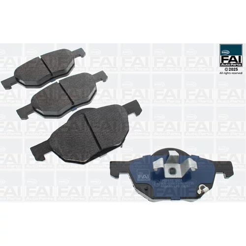 Sada brzdových platničiek kotúčovej brzdy FAI AutoParts FPBP410