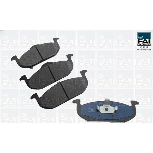 Sada brzdových platničiek kotúčovej brzdy FAI AutoParts FPBP491