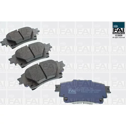 Sada brzdových platničiek kotúčovej brzdy FAI AutoParts FPBP776