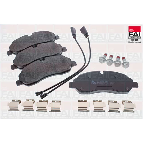 Sada brzdových platničiek kotúčovej brzdy FAI AutoParts BP184