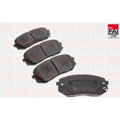 Sada brzdových platničiek kotúčovej brzdy FAI AutoParts BP185