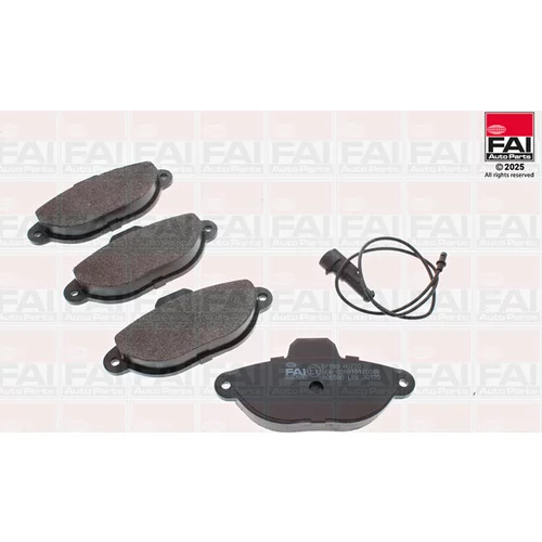 Sada brzdových platničiek kotúčovej brzdy FAI AutoParts BP199