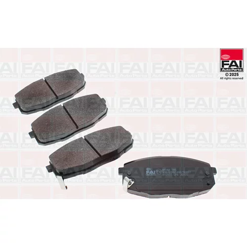 Sada brzdových platničiek kotúčovej brzdy FAI AutoParts BP244