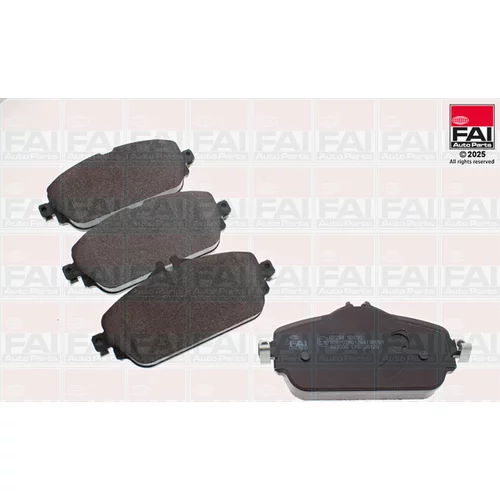 Sada brzdových platničiek kotúčovej brzdy FAI AutoParts BP284