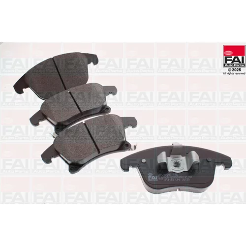 Sada brzdových platničiek kotúčovej brzdy FAI AutoParts BP297