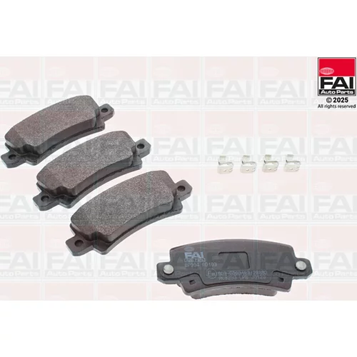 Sada brzdových platničiek kotúčovej brzdy FAI AutoParts BP394