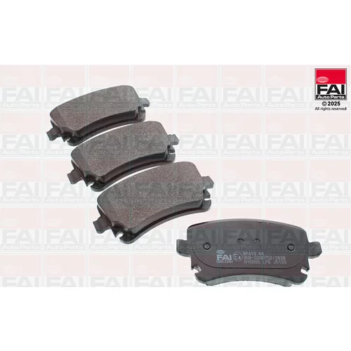 Sada brzdových platničiek kotúčovej brzdy FAI AutoParts BP413