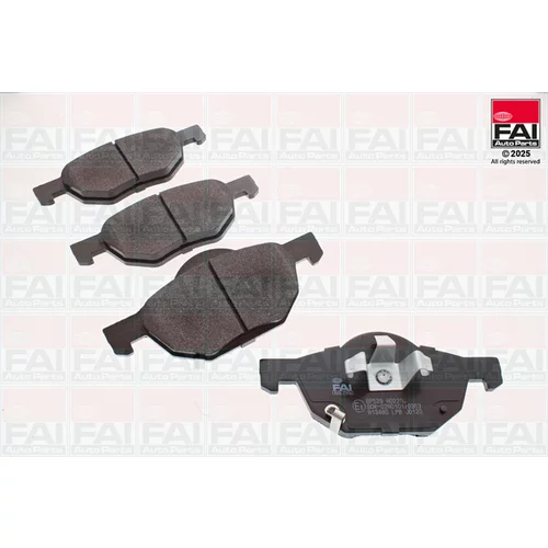 Sada brzdových platničiek kotúčovej brzdy FAI AutoParts BP529