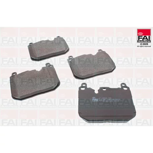 Sada brzdových platničiek kotúčovej brzdy FAI AutoParts BP600