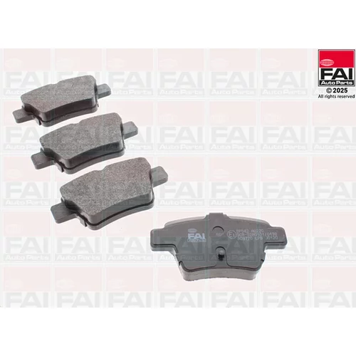 Sada brzdových platničiek kotúčovej brzdy FAI AutoParts BP642