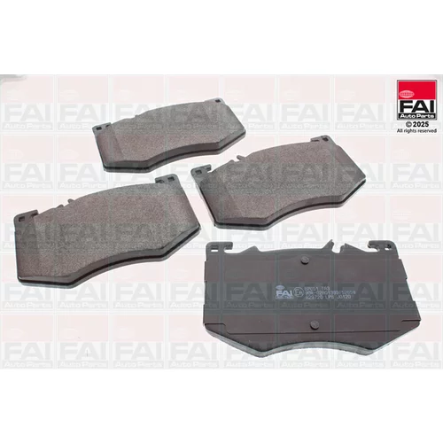 Sada brzdových platničiek kotúčovej brzdy FAI AutoParts BP651