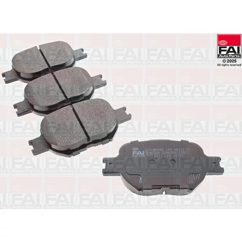 Sada brzdových platničiek kotúčovej brzdy FAI AutoParts BP665