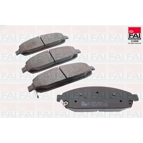 Sada brzdových platničiek kotúčovej brzdy FAI AutoParts BP690