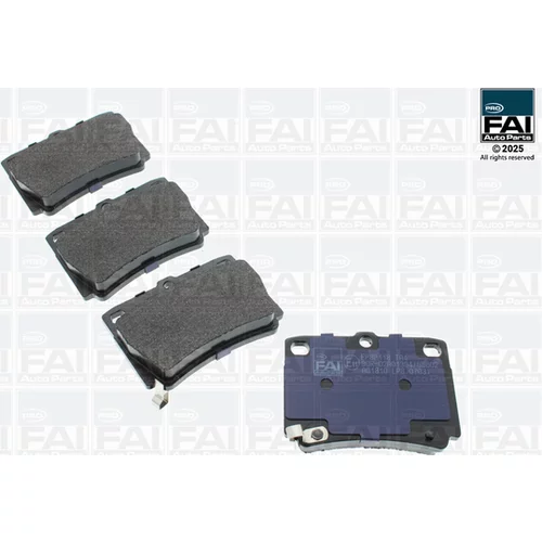 Sada brzdových platničiek kotúčovej brzdy FAI AutoParts FPBP118