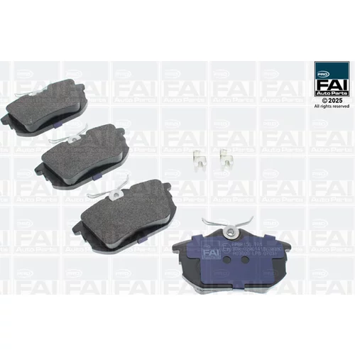 Sada brzdových platničiek kotúčovej brzdy FAI AutoParts FPBP156