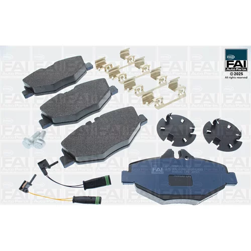 Sada brzdových platničiek kotúčovej brzdy FAI AutoParts FPBP281