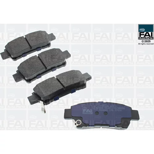 Sada brzdových platničiek kotúčovej brzdy FAI AutoParts FPBP296