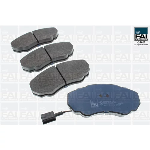 Sada brzdových platničiek kotúčovej brzdy FAI AutoParts FPBP317