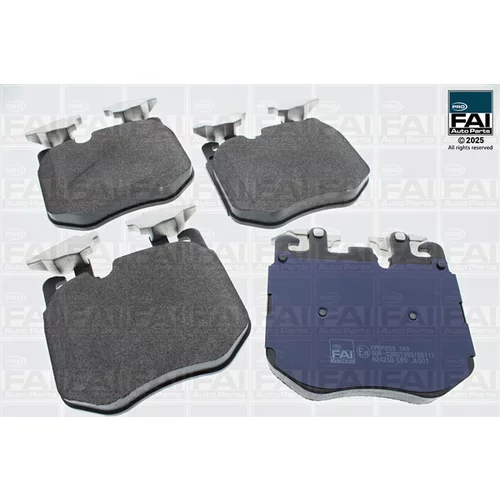 Sada brzdových platničiek kotúčovej brzdy FAI AutoParts FPBP650