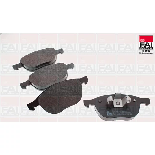 Sada brzdových platničiek kotúčovej brzdy FAI AutoParts BP207
