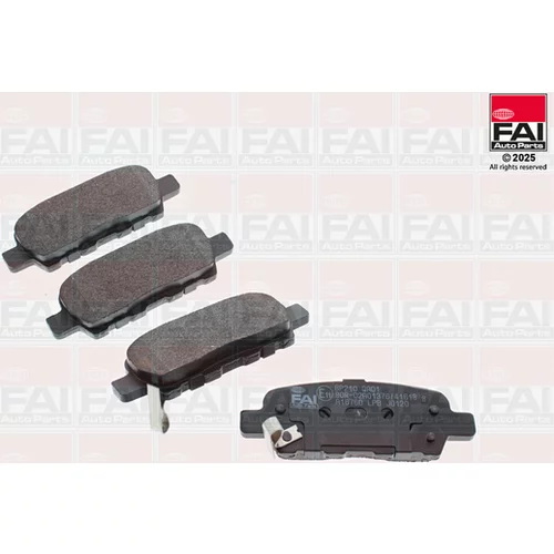 Sada brzdových platničiek kotúčovej brzdy FAI AutoParts BP210