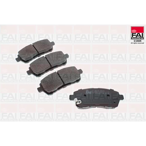 Sada brzdových platničiek kotúčovej brzdy FAI AutoParts BP219