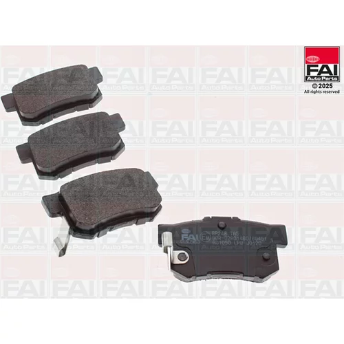 Sada brzdových platničiek kotúčovej brzdy FAI AutoParts BP248