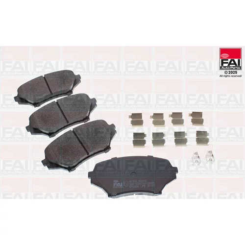 Sada brzdových platničiek kotúčovej brzdy FAI AutoParts BP350