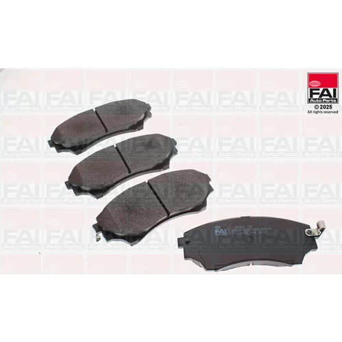 Sada brzdových platničiek kotúčovej brzdy FAI AutoParts BP364