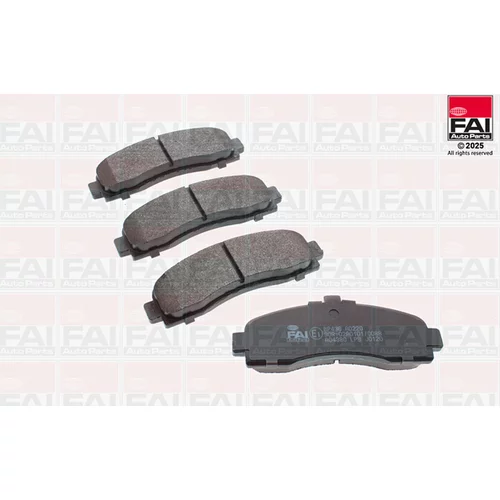 Sada brzdových platničiek kotúčovej brzdy FAI AutoParts BP436