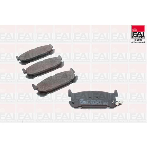 Sada brzdových platničiek kotúčovej brzdy FAI AutoParts BP582