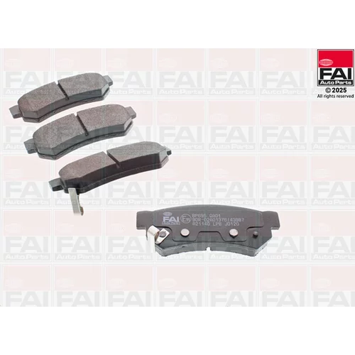 Sada brzdových platničiek kotúčovej brzdy FAI AutoParts BP695