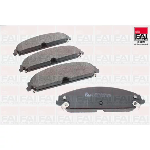 Sada brzdových platničiek kotúčovej brzdy FAI AutoParts BP712