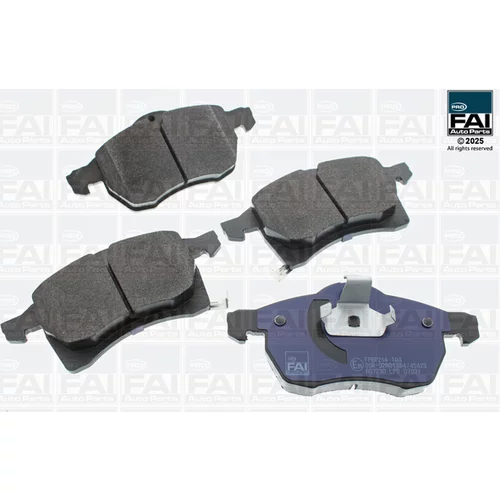 Sada brzdových platničiek kotúčovej brzdy FAI AutoParts FPBP214