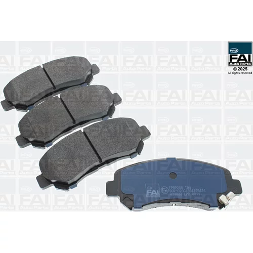 Sada brzdových platničiek kotúčovej brzdy FAI AutoParts FPBP256