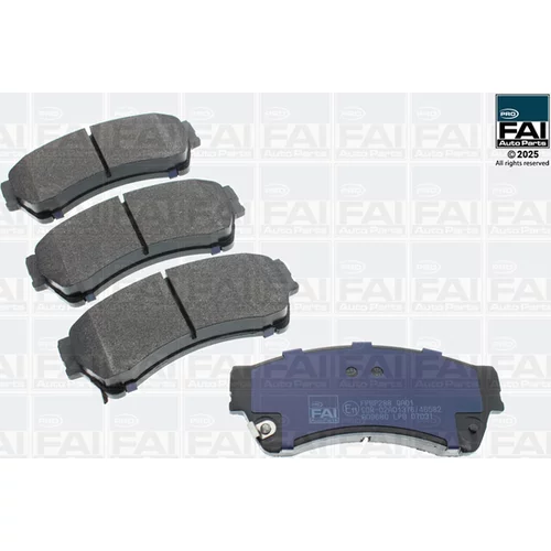 Sada brzdových platničiek kotúčovej brzdy FAI AutoParts FPBP288