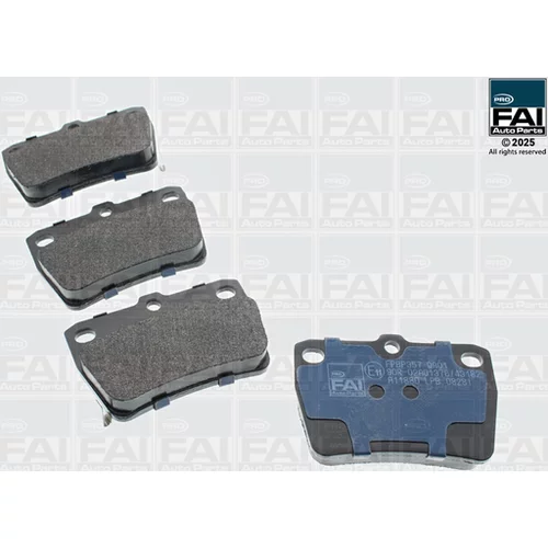 Sada brzdových platničiek kotúčovej brzdy FAI AutoParts FPBP357