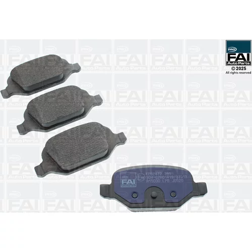 Sada brzdových platničiek kotúčovej brzdy FAI AutoParts FPBP472