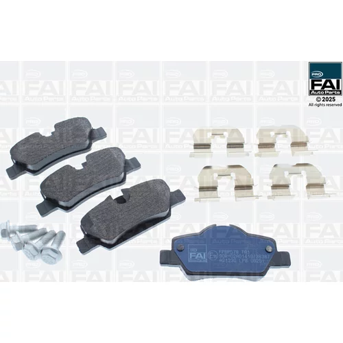 Sada brzdových platničiek kotúčovej brzdy FAI AutoParts FPBP579