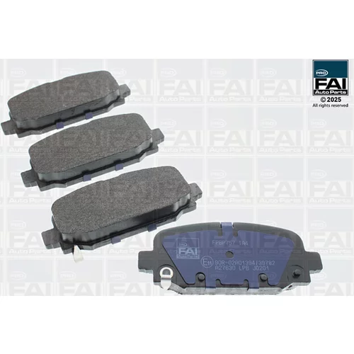 Sada brzdových platničiek kotúčovej brzdy FAI AutoParts FPBP757