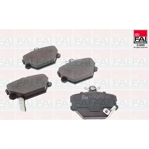 Sada brzdových platničiek kotúčovej brzdy FAI AutoParts BP392